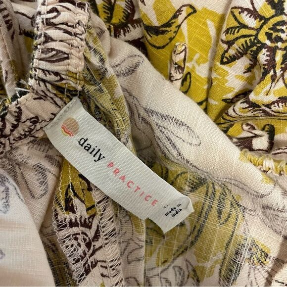 Daily Practice Anthropologie Mollie Tunic Dress Floral Size MED - Picture 8 of 10
